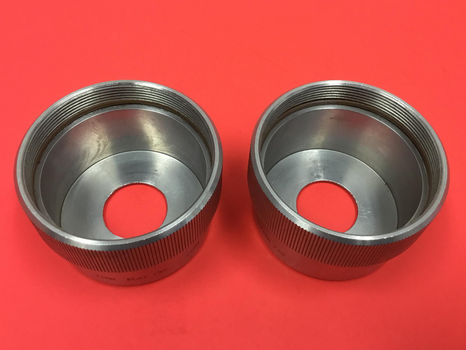 20mm Childproof Cap – 24mm Flat Cap – 24 Stopper Cap Stainless Steel – LOT OF 2