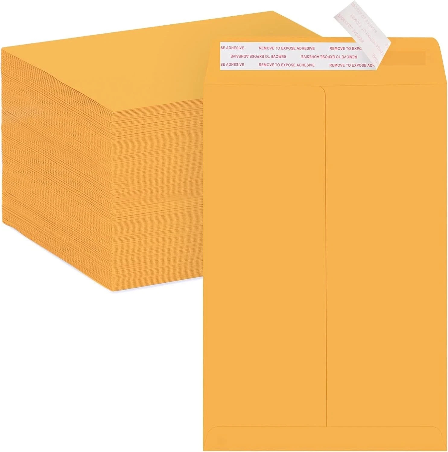 ACSTEP 100Pack Manilla Envelopes 6 x 9 Brown Kraft Catalog 6X9 100 PCS,