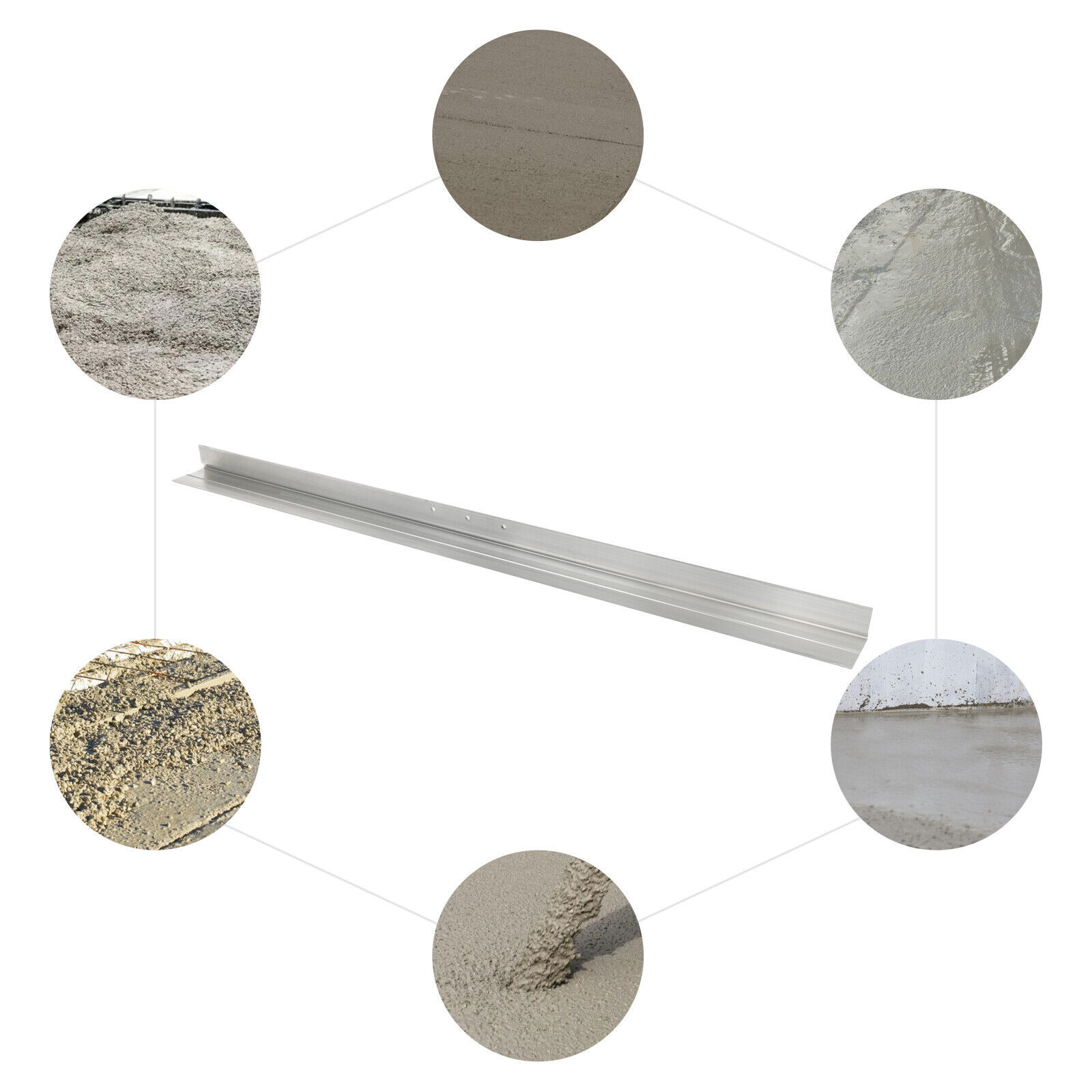 6.5 feet Screed Blade Board for Concrete Vibrators Surface Power Trowel Durable