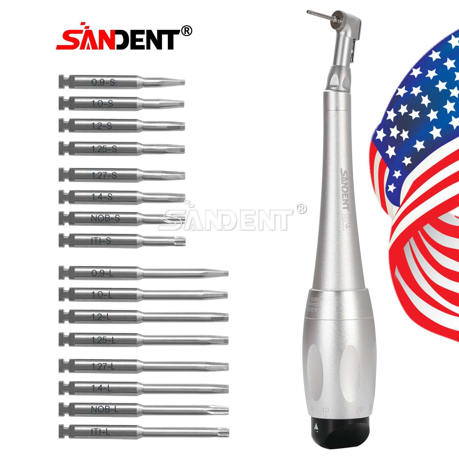NSK Style Dental LED E-generator High Speed Handpiece 6*Bulb Fiber Optic 4 Holes