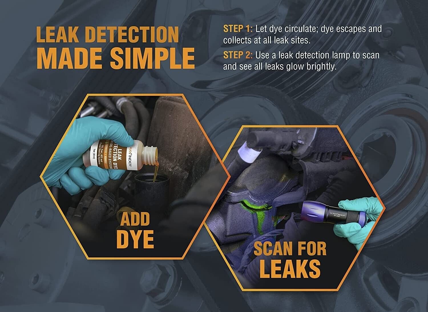 Tracer Products LF016 BIGEZ Universal A/C Leak Detection Kit