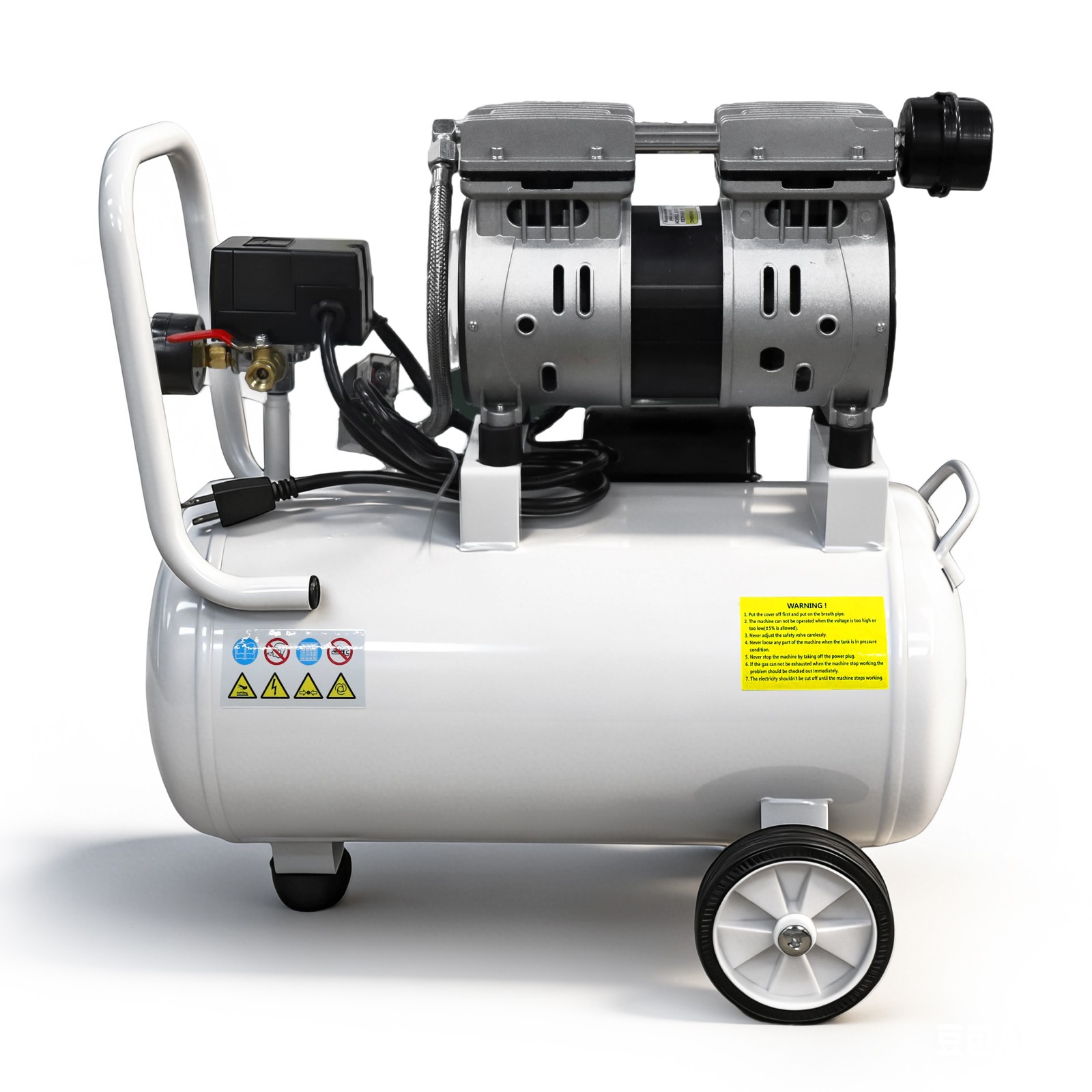 24L 40L/min Dental Medical Air Compressor Silent Air Compressor Oilless 115PSI