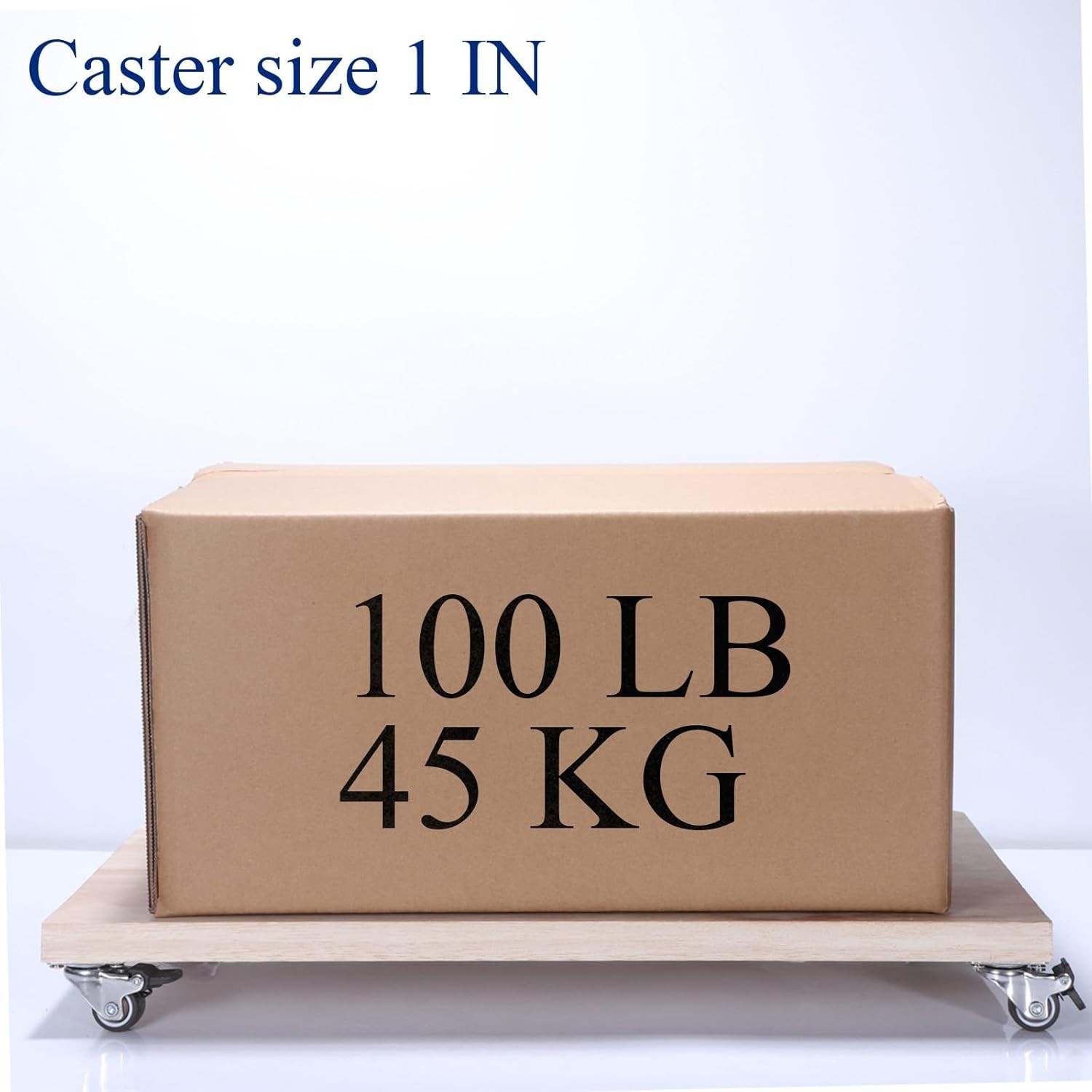 Compact 4 Caster Wheel Set with Brakes – Ideal for DIY Projects & Furniture