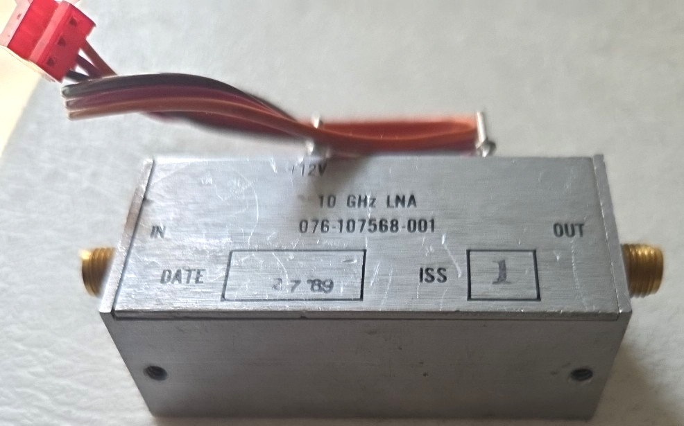 ***** Harris-Farinon 076-107568-001 10 GHz LNA Low Noise Amplifier Amp Ham radio