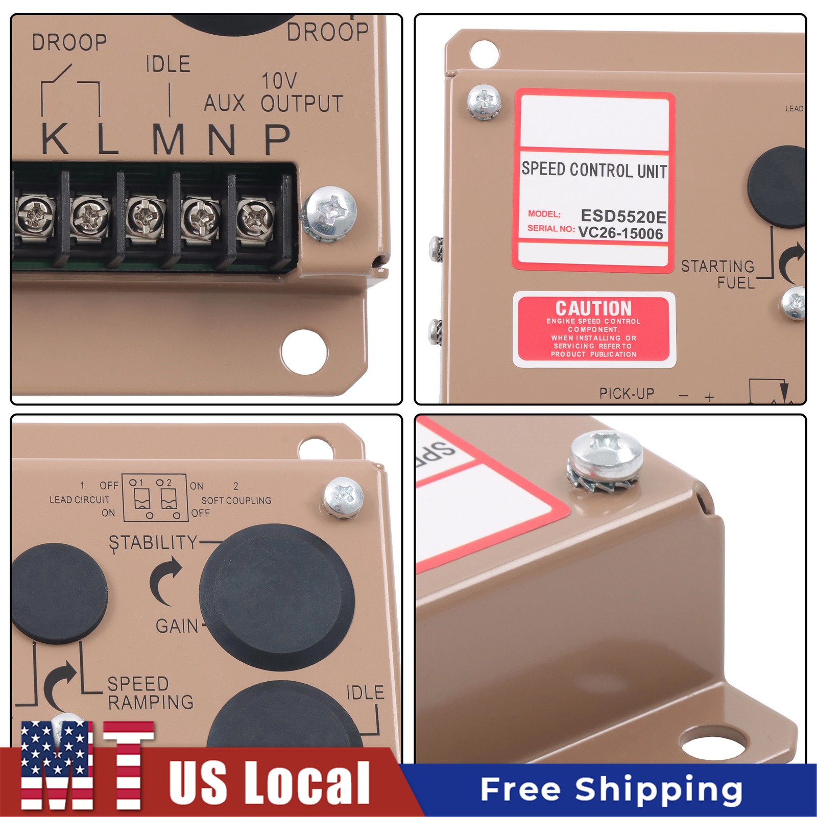 ESD5520E Engine Speed Governor Controller for Generator Set Control