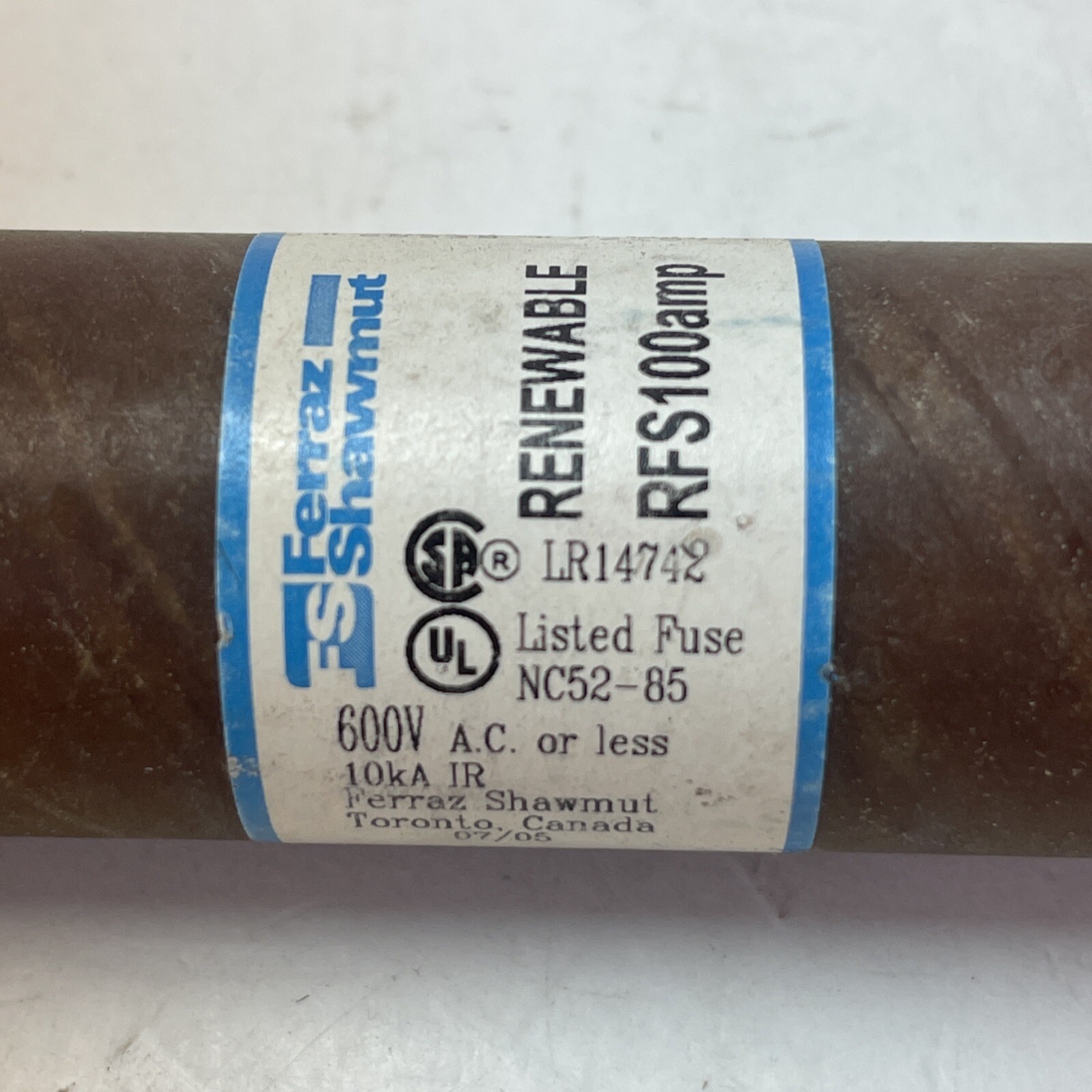 *NEW* Ferraz Shawmut Renewable Fast Acting 100A Fuse RFS100AMP || Warranty!!