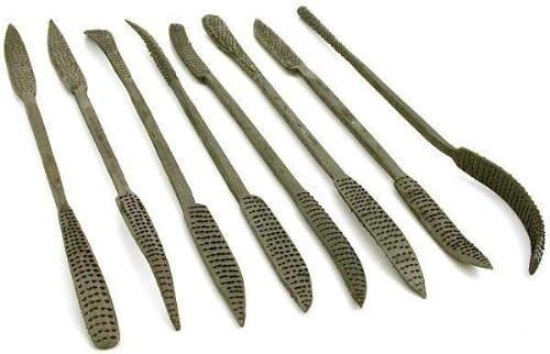 8pc Wood Rasp Riffler File Set Woodcarving Double Sided Heavy Duty 9-3/4”