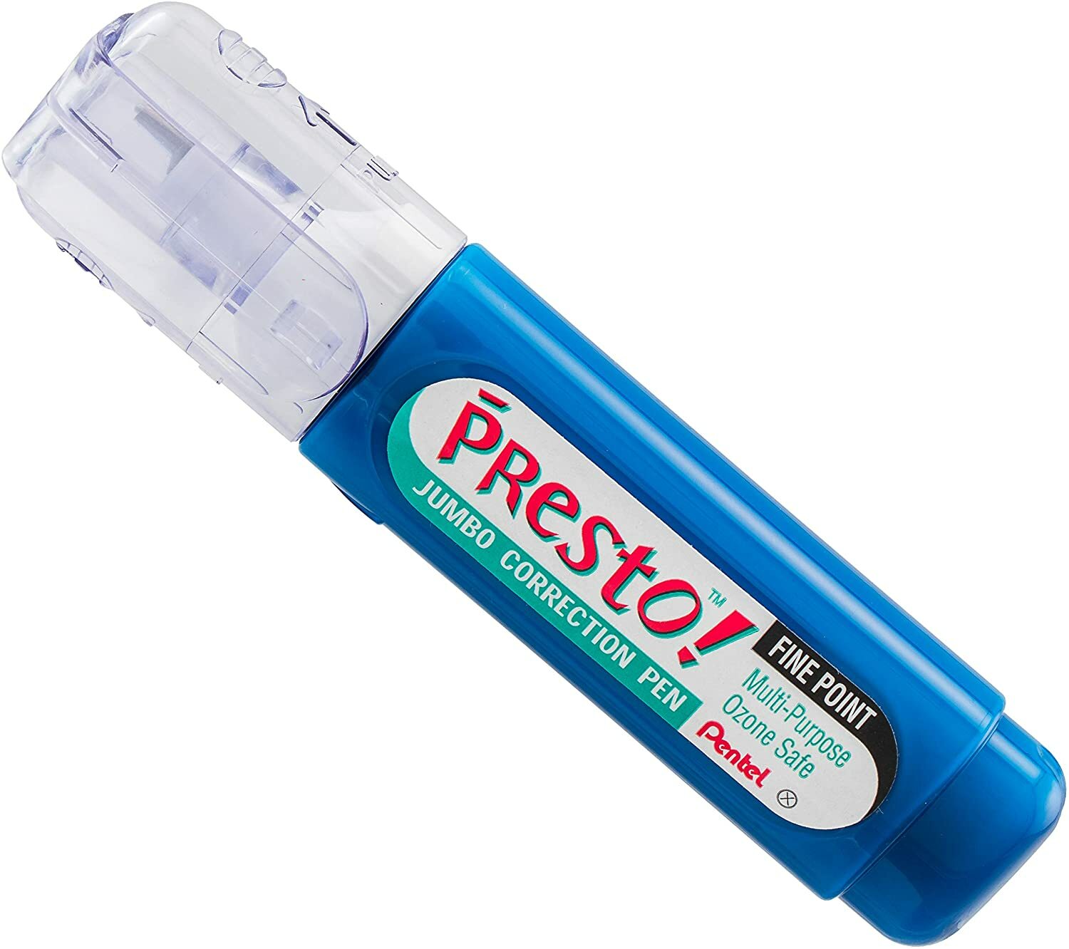 Pentel PRESTO Jumbo Fine Point Correction Pen White Out Metal Tip New, 3 PACK