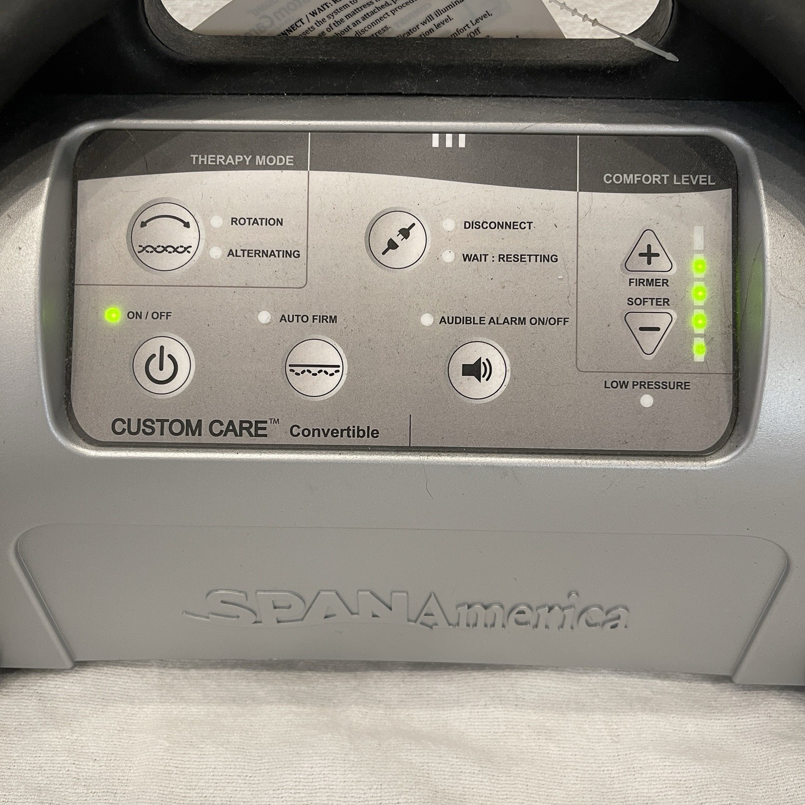 Span America 6500 Custom Care Convertible Mattress Control Unit UNTESTED