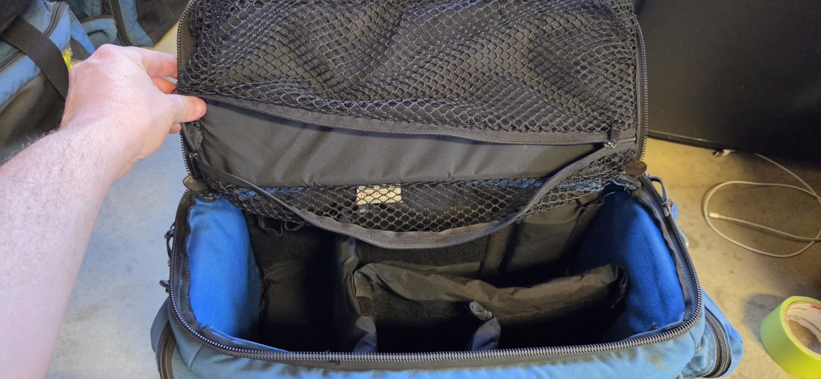 Iron Duck Trauma Bag, Nylon, 23 in L, 17 in W, Blue Ems Bag #5