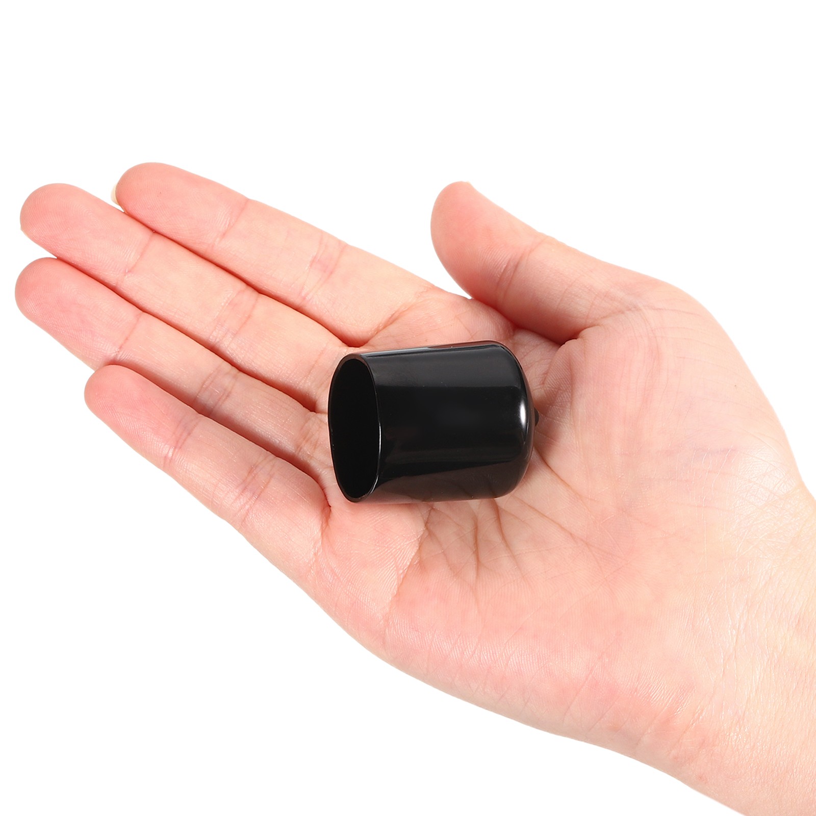12Pcs 1″ ID Round Rubber End Caps Flexible Rubber Bolt Covers Caps Black