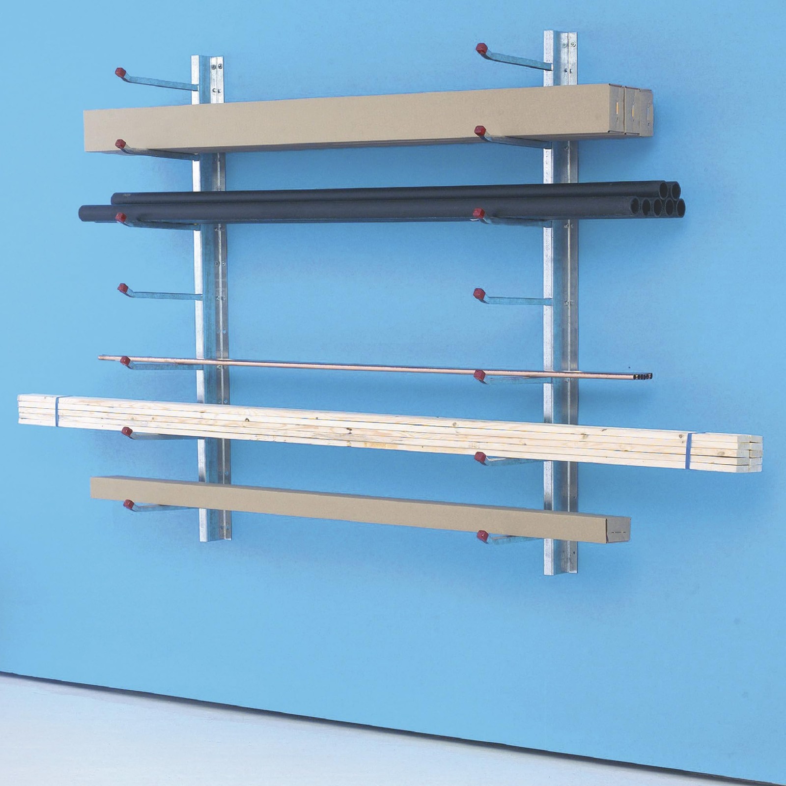 West 56in. Wall Mount Storage Rack, Model# 1234