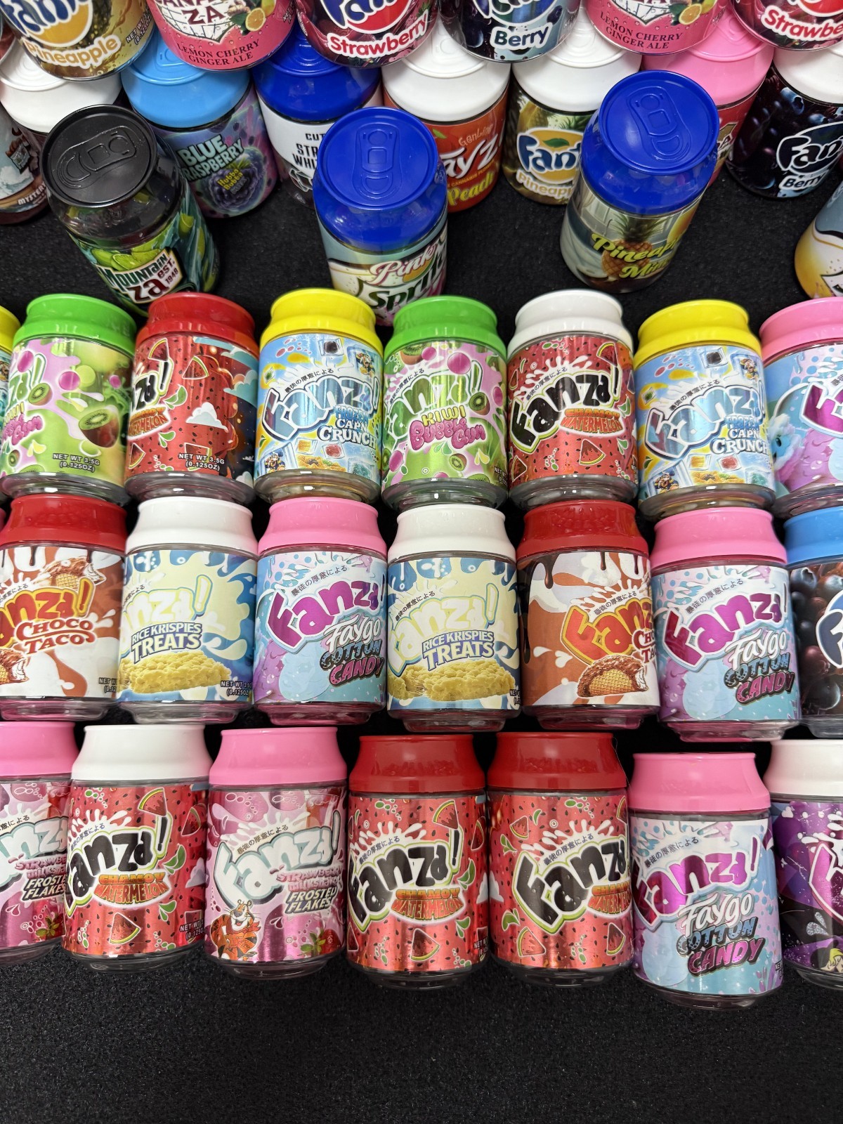 Exotic 3.5 jars / bottles ZA with Design Jars Smell Proof Packaging 50pk or 100