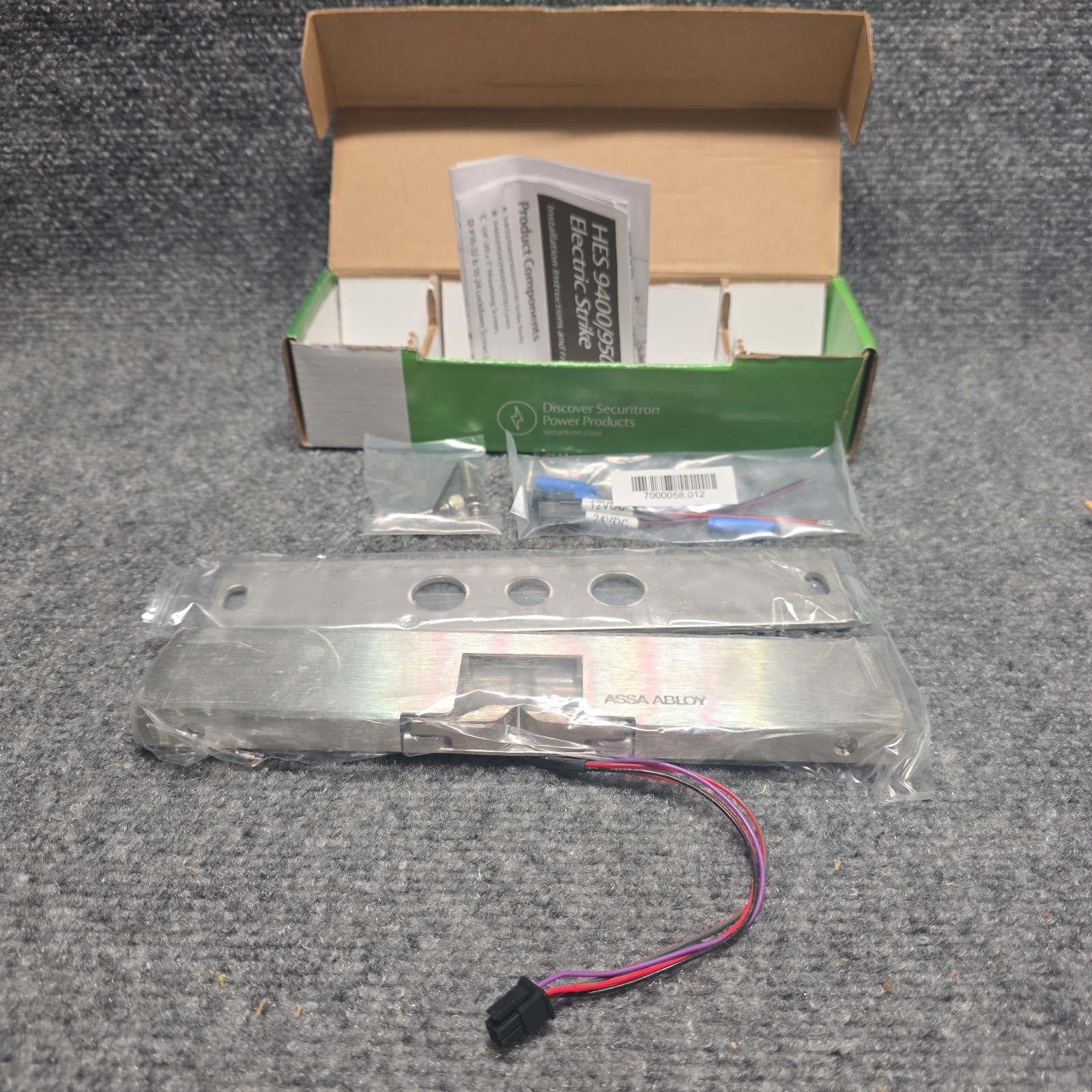 HES 9400 630 Slim Surface Mounted Electric Strike ASSA ABLOY Dual Voltage NIB