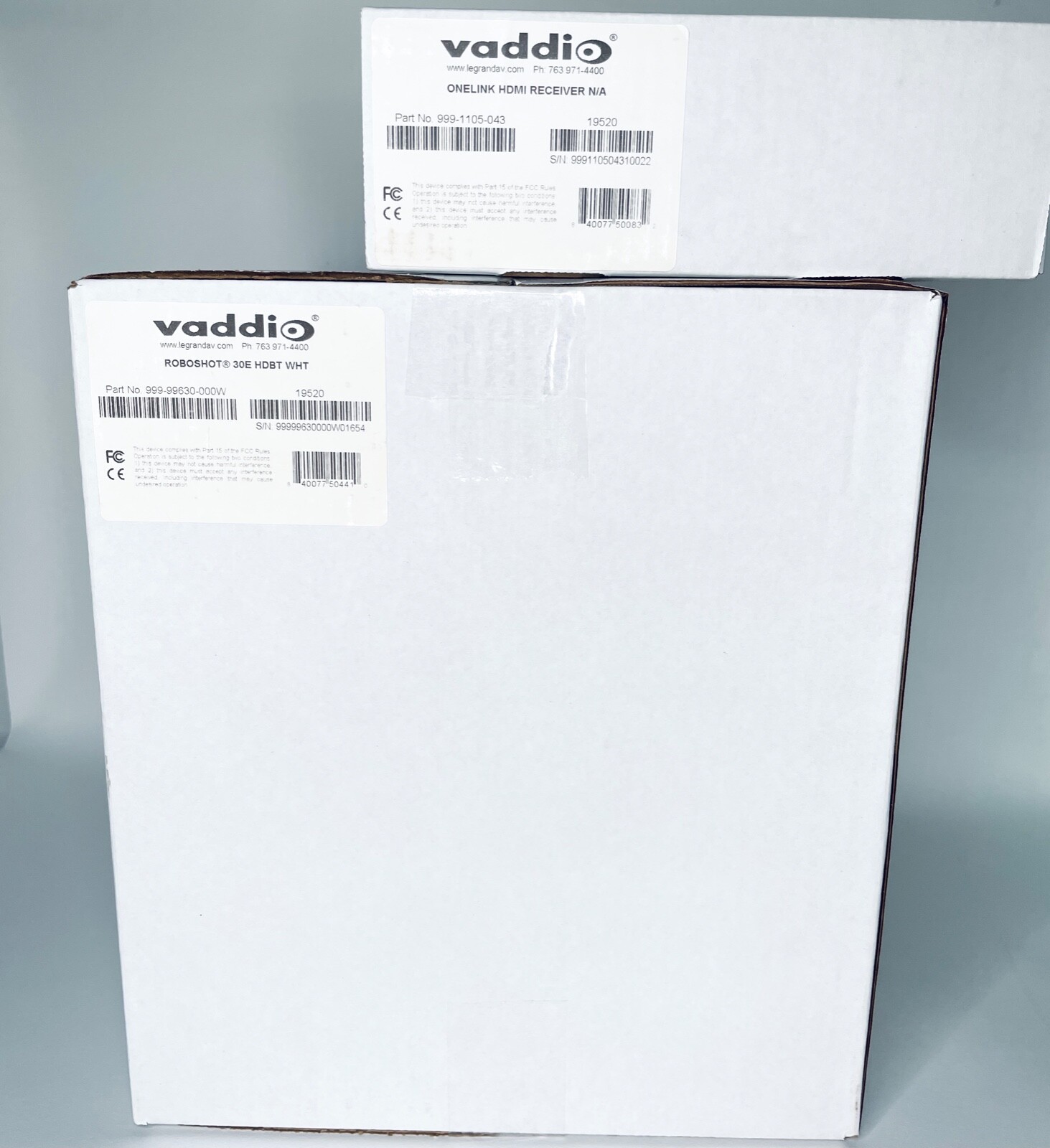 VADDIO RoboSHOT 30E HDBT OneLINK HDMI System 999-99630-100W (White) OPEN BOX