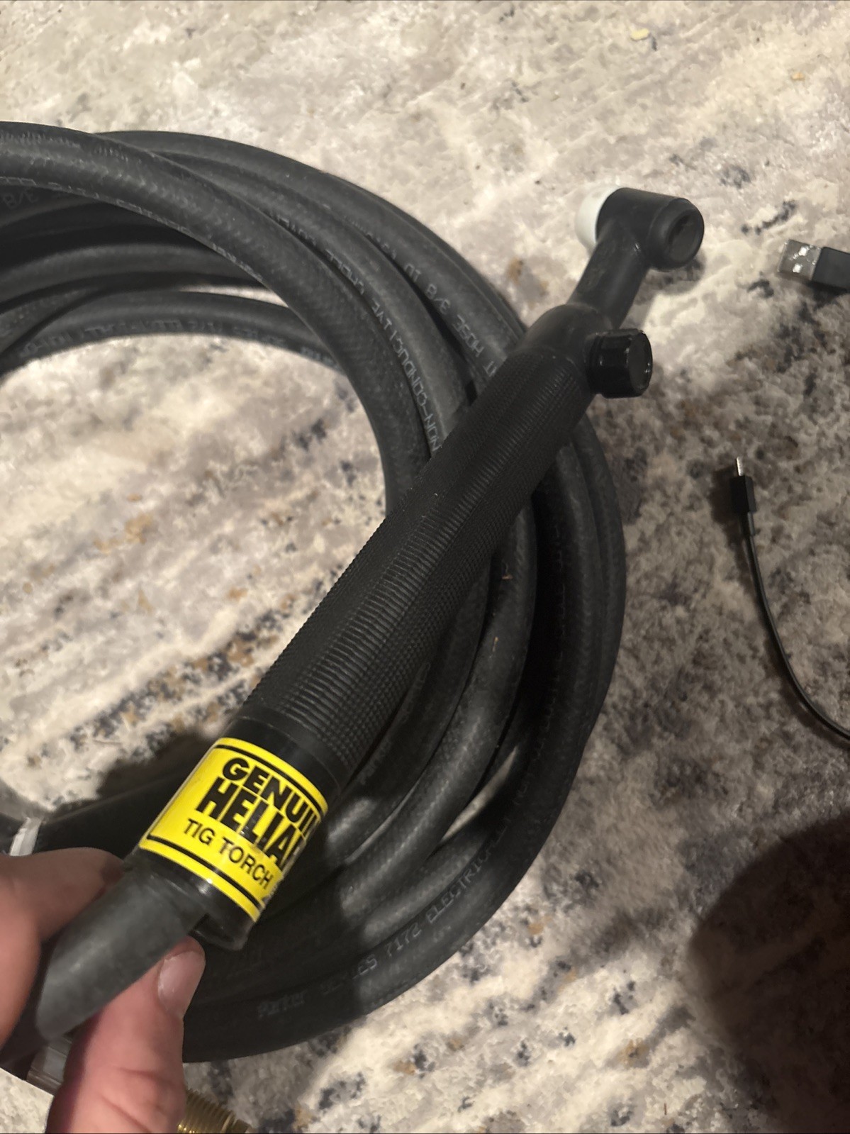 ESAB Heliarc HW-26 TIG Torch Lead / Cable Kit – Genuine ESAB – Working Used