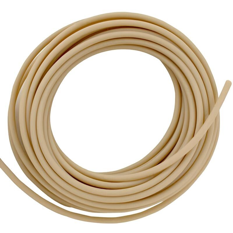 Santoprene 73A Natural Rubber Tubing, 5/8 in ID X 7/8 in OD–50 ft, FDA Tubing