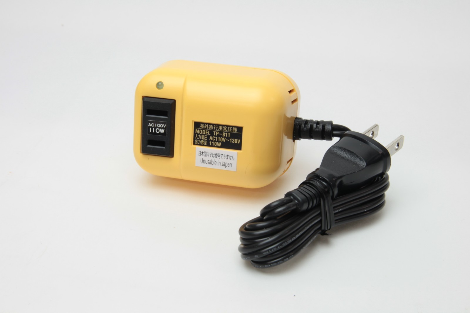 Nissyo TP-811 Voltage Transformer From AC110-130V to AC100V, Up to 110 Watts JP