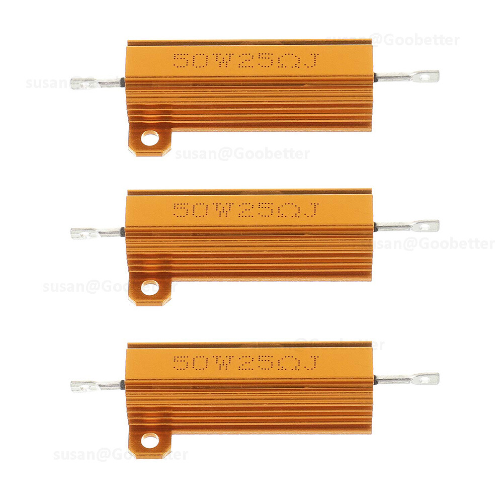 50W Resistor Metal Wirewound Range – Aluminium Power Resistors 0.01 to 510K ohm