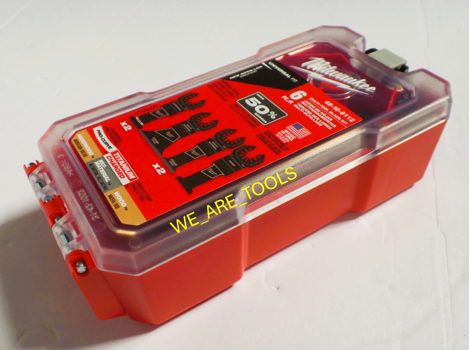 NEW Milwaukee OPEN-LOK 49-10-9112 6pc Multi-Tool Blade Kit with Storage Case