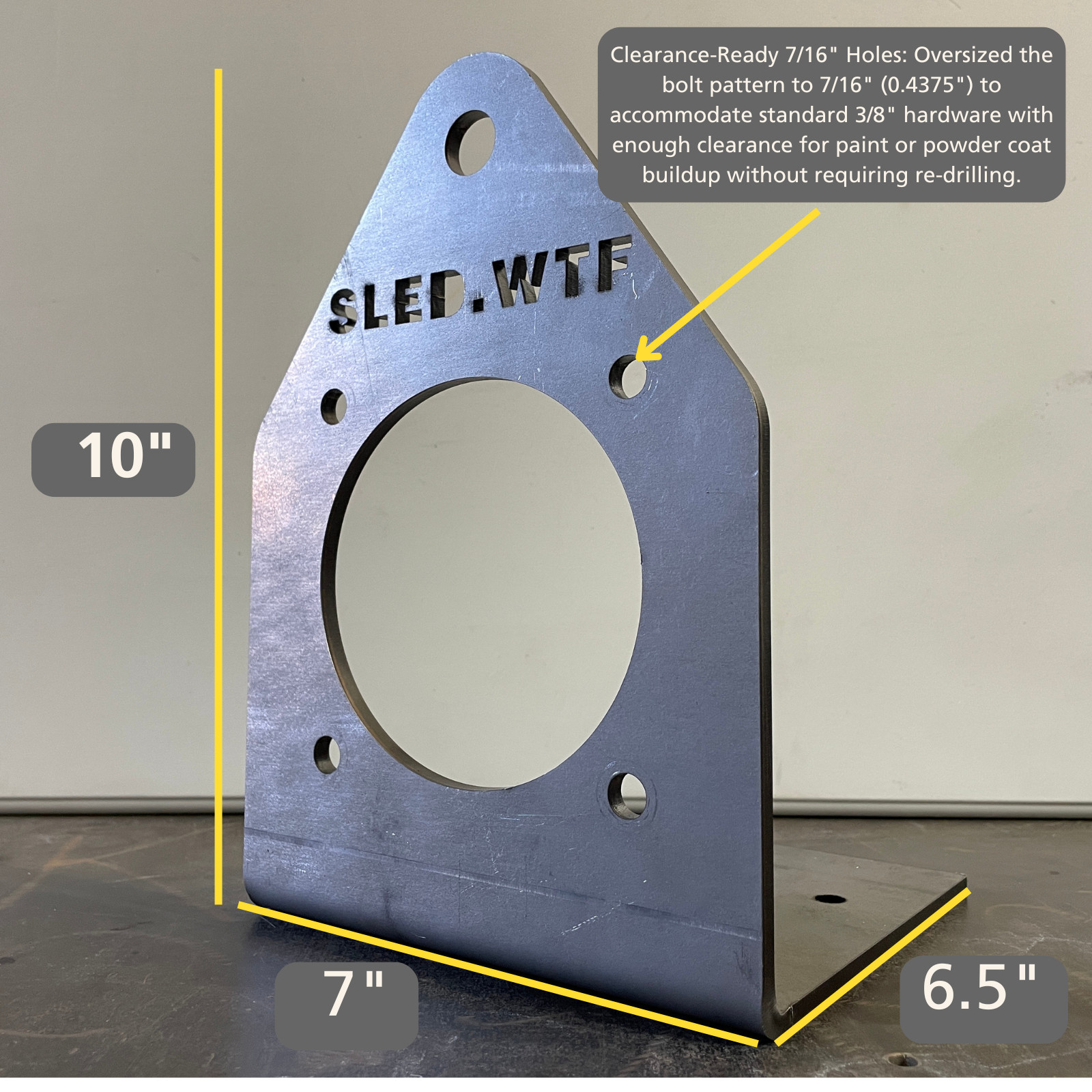 Universal NEMA 56C Motor Mount | Heavy Duty Baseless Stand | Test Rig