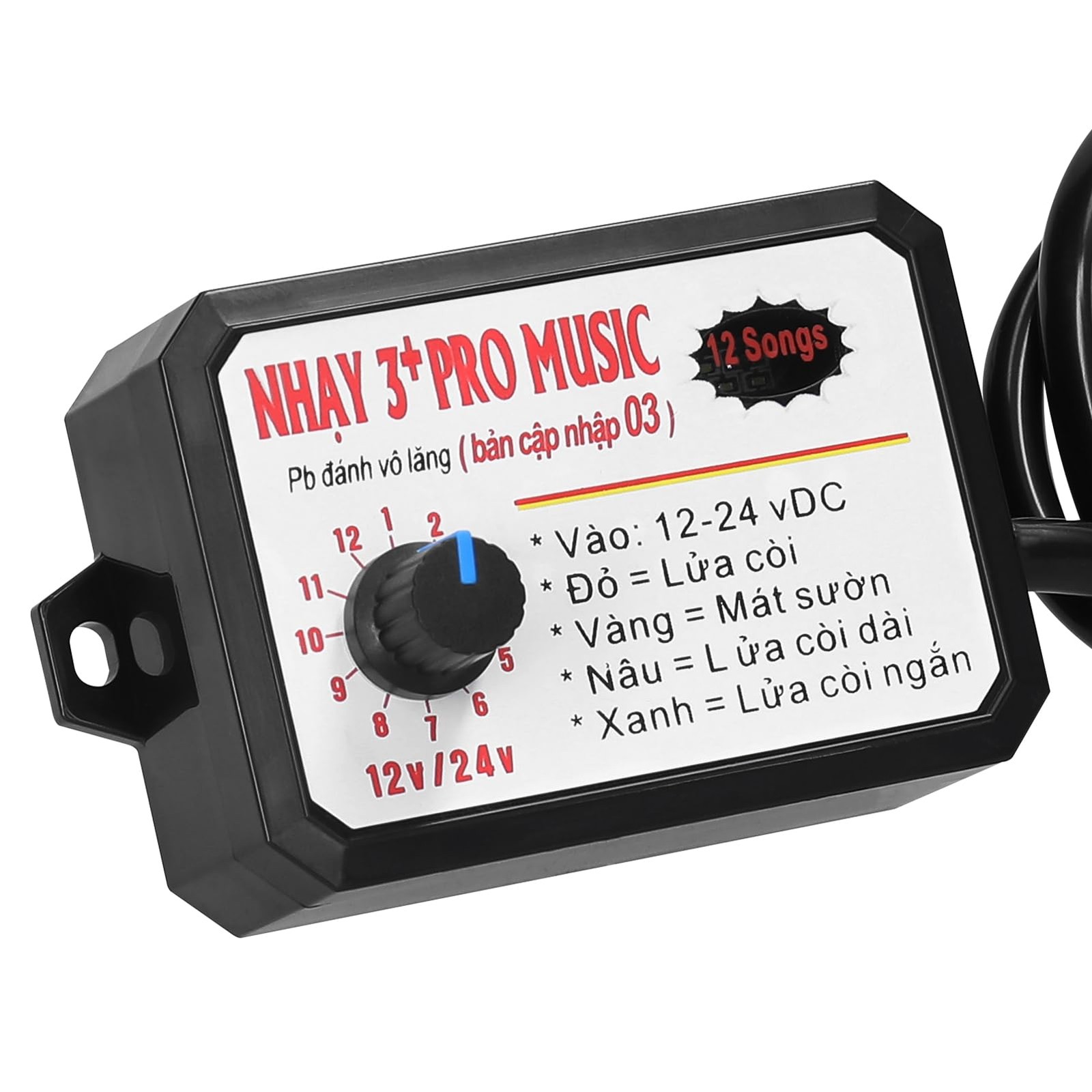 12Tone Car Horn Controller Electric Speaker Sound Control Unit 1224V