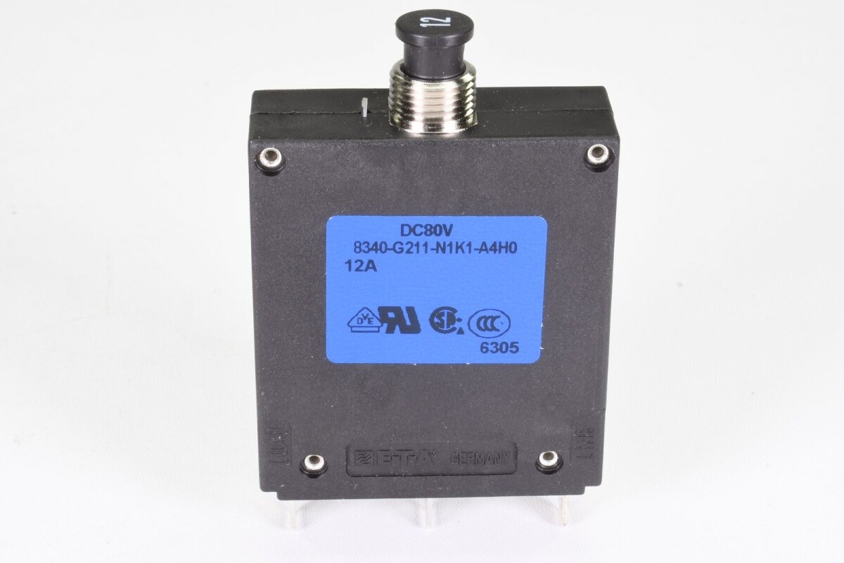 E-T-A 8340-G211-N1K1-A4H0-12A, Hydraulic-magnetic circuit breaker