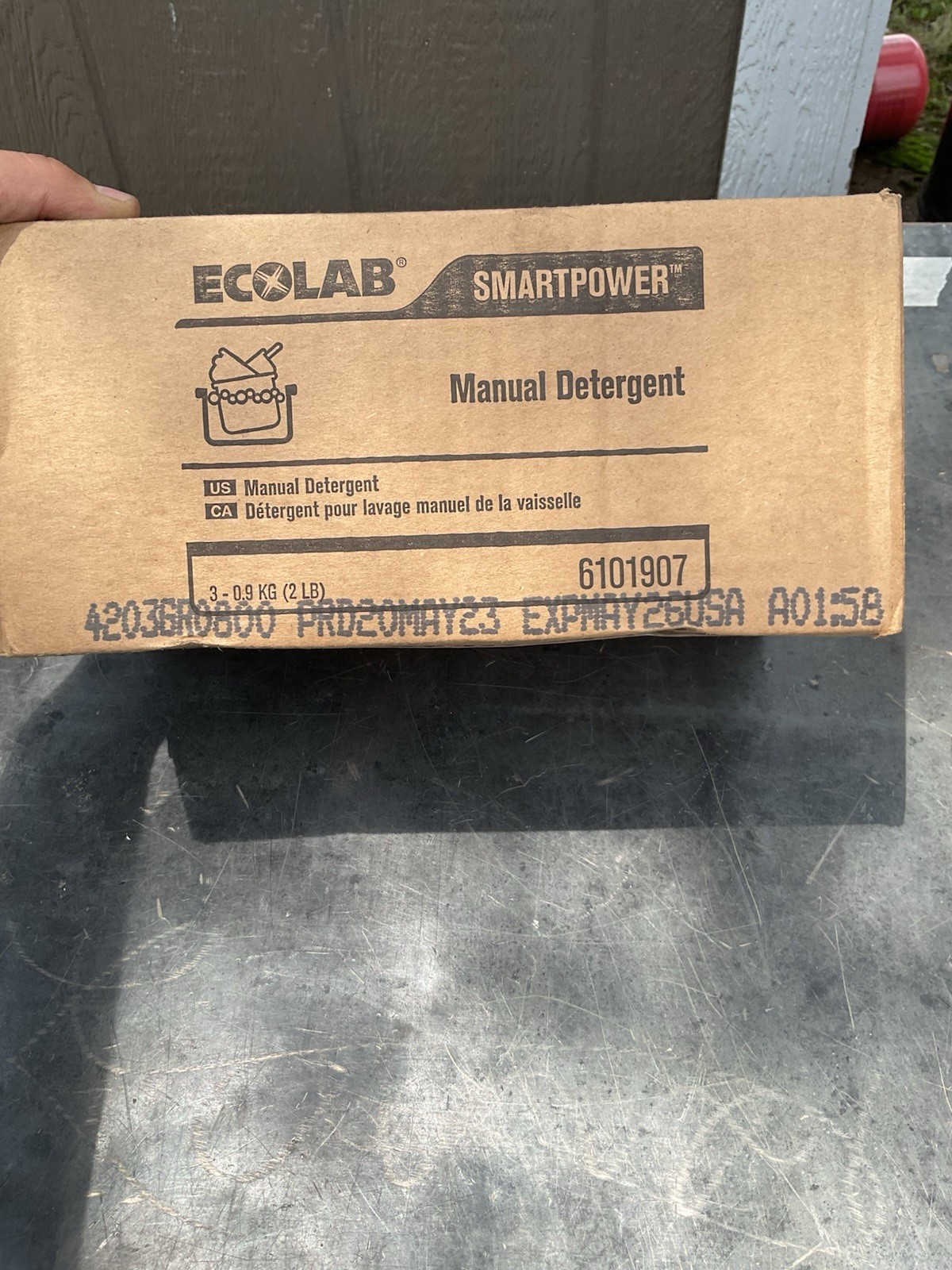 Ecolab Smartpower Manual Detergent 6101907 Purple (2lb) Block 3pc Exp May/26