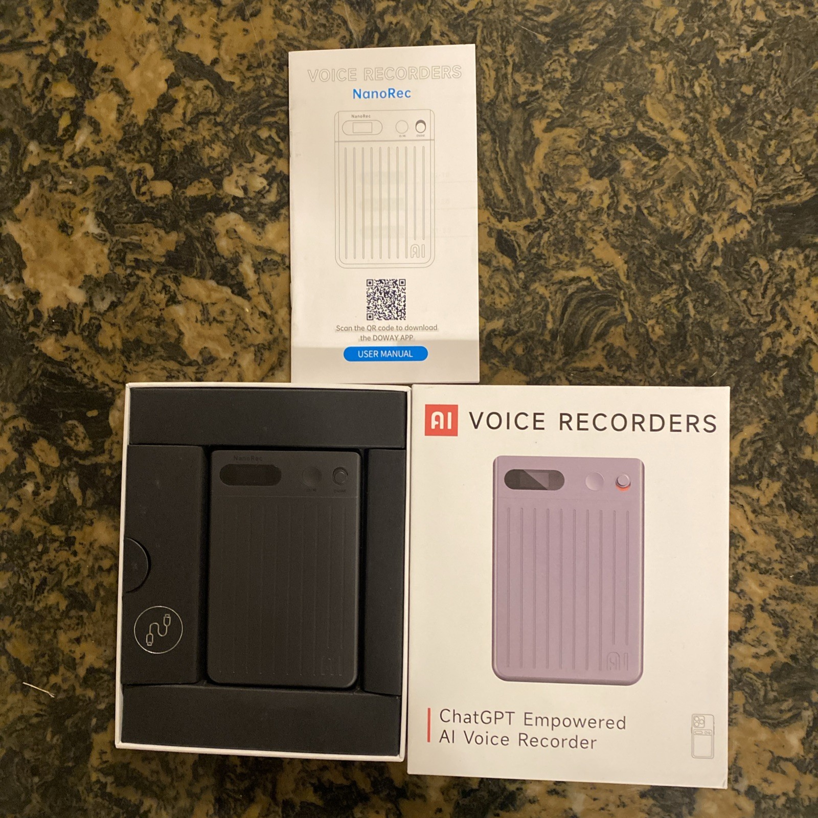 AI Voice Recorder 64GB Gray, BRAND NEW