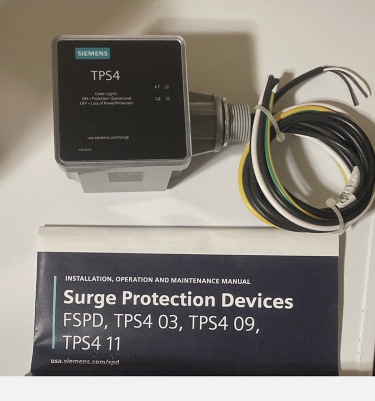 Siemens TPS4A0913D00 Surge Protector Device, 120v/240v. NEW