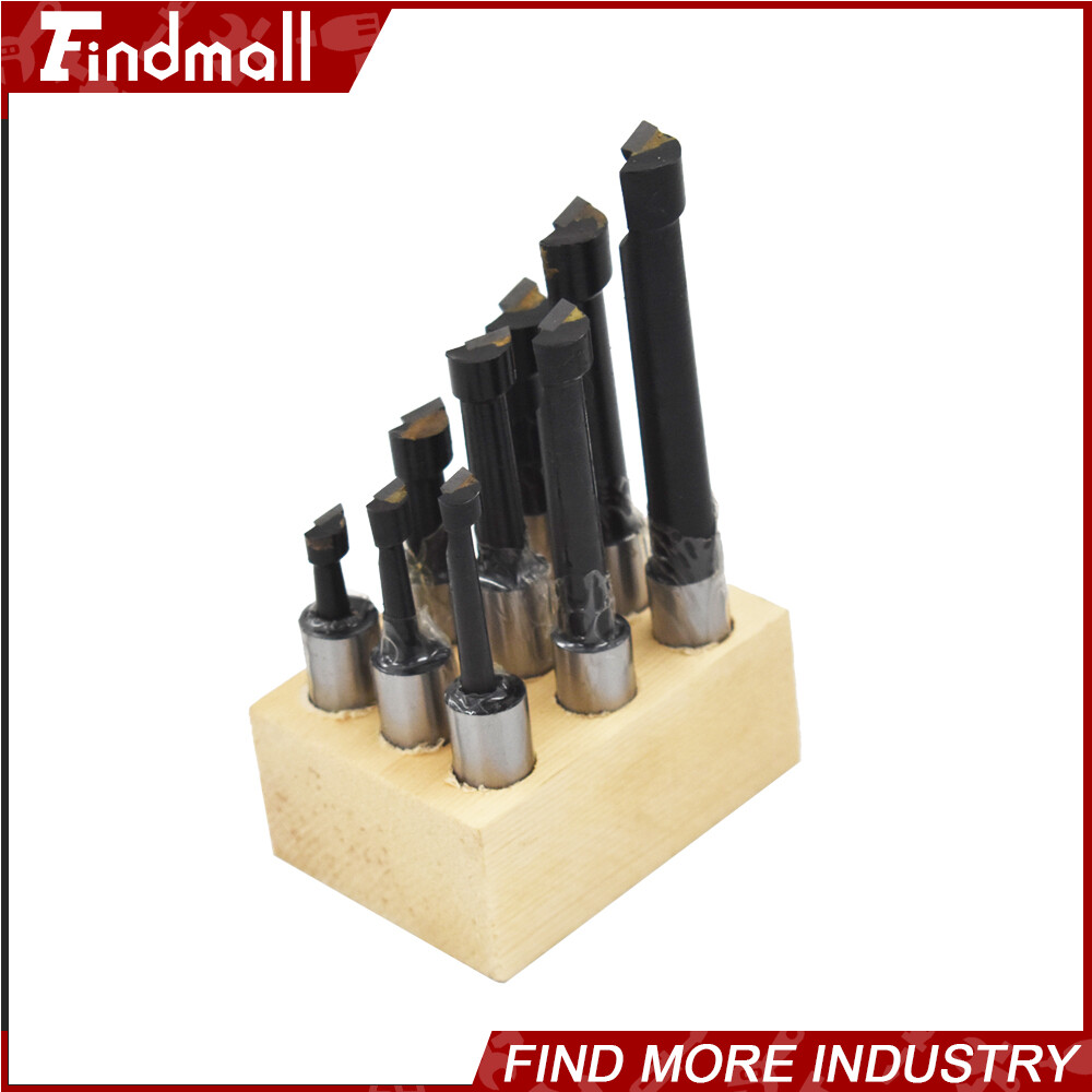 9 PCS 1/2″ BORING BAR SET CARBIDE TIPPED BARS 1/2″ SHANK LATHE TOOL