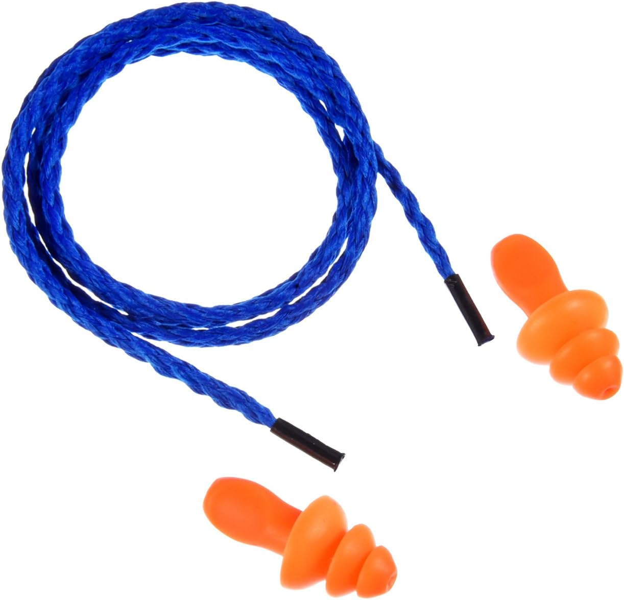20 Pairs Corded Ear Plugs Reusable Silicone Earplugs with String Banded Ear Plug