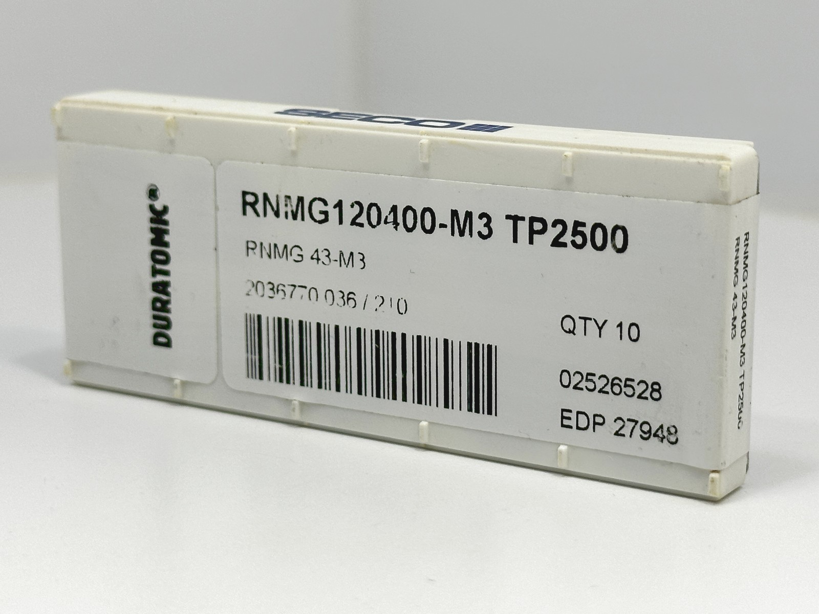 SECO RNMG43-M3 RNMG120400-M3 New Carbide Inserts 27948 Grade TP2500 10pcs