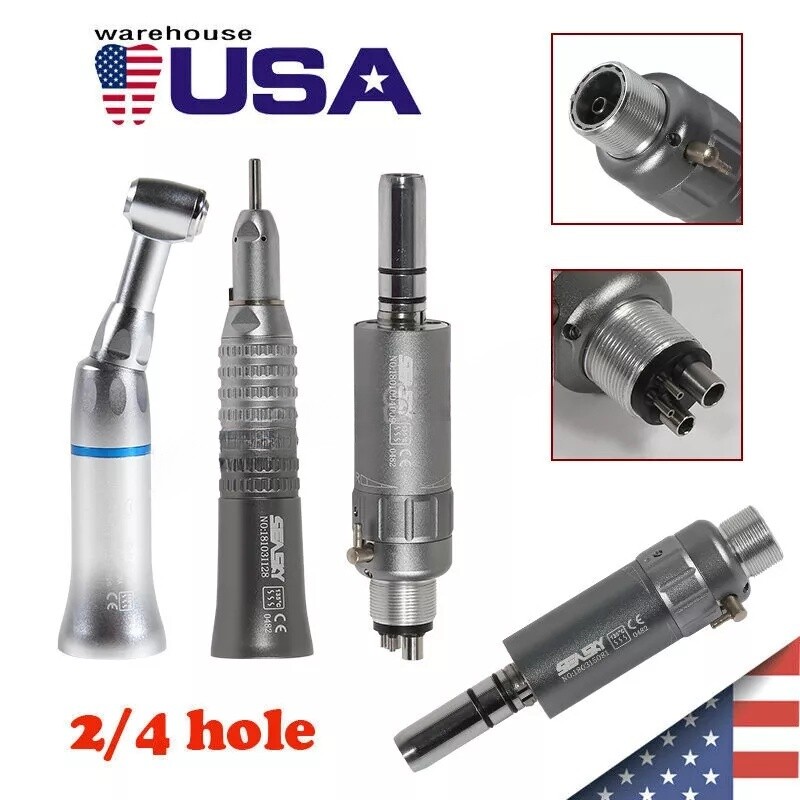 Dental Low Slow Speed Handpiece Contra Angle Straight Air Motor E-type 4Hole YAD