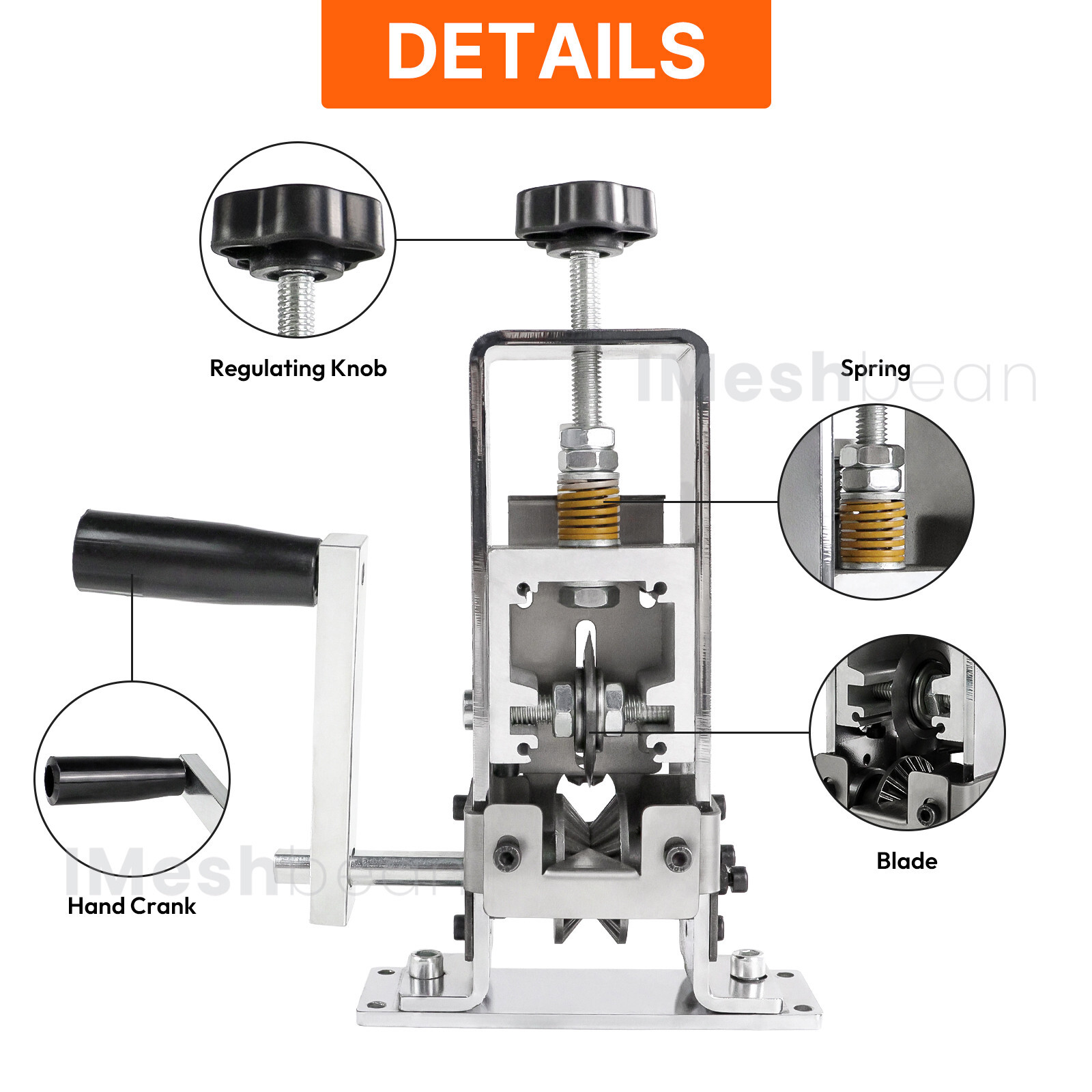 Manual Wire Stripping Machine Drill Powered Hand Crank Wire Stripper Tool 1-25MM