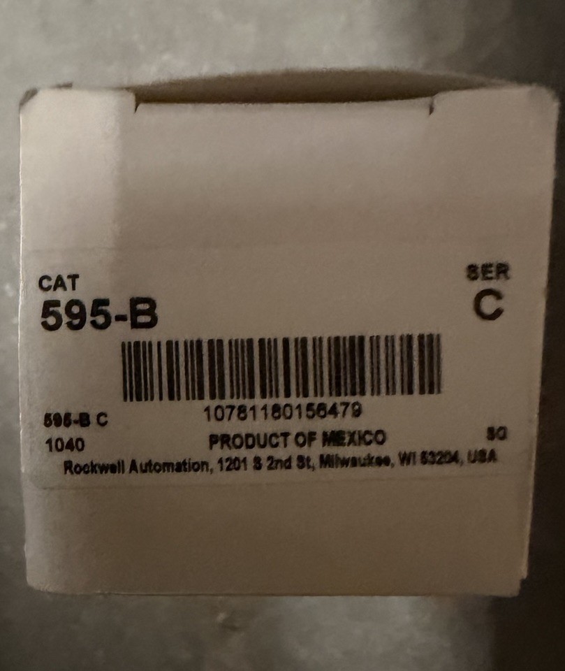 595-B NEW ALLEN-BRADLEY MOTOR STARTER AUXILIARY CONTACT AUX NC