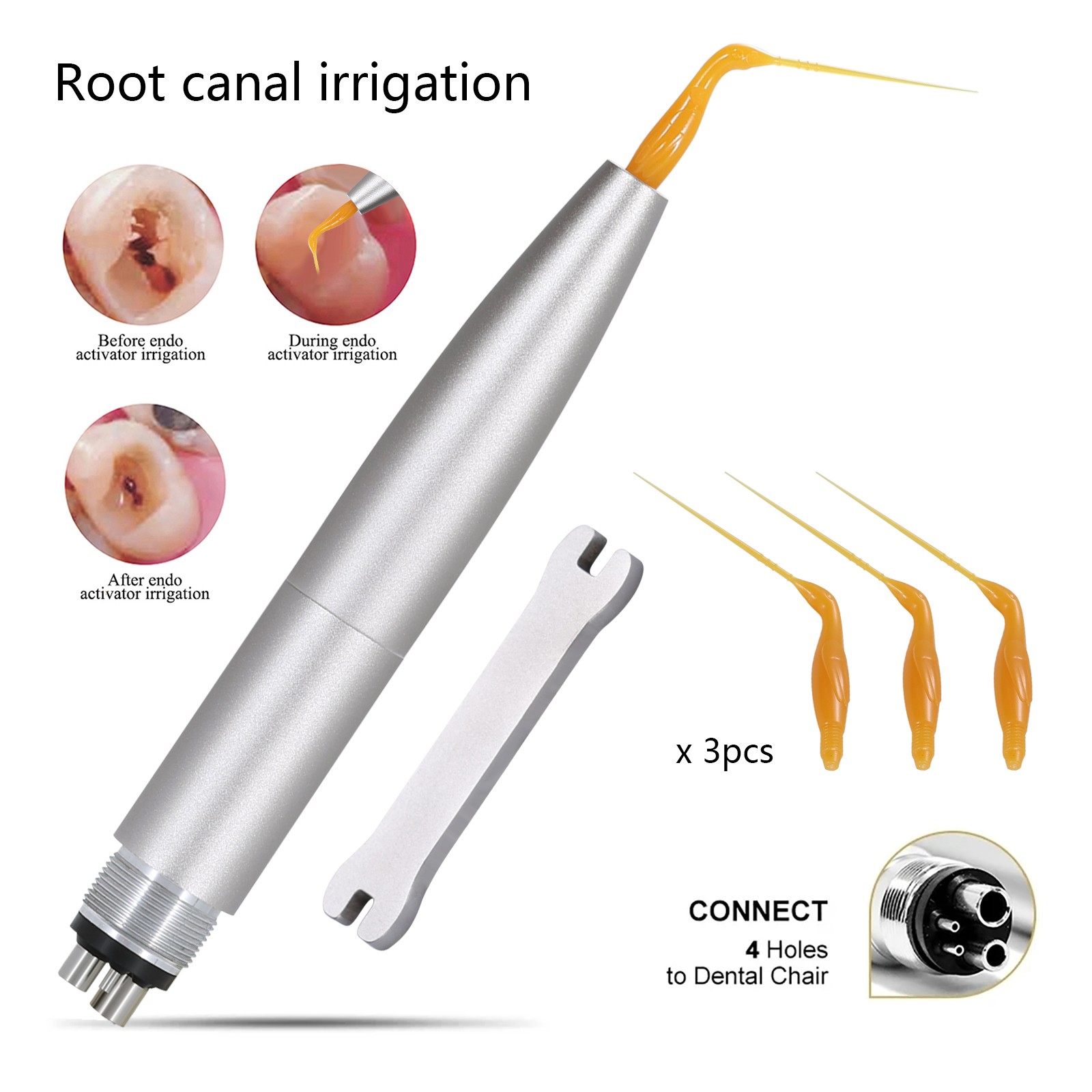 Dental Air Scaler Handpiece / Endo Irrigation SONICflex / LED Fiber Optic 2/4/6H