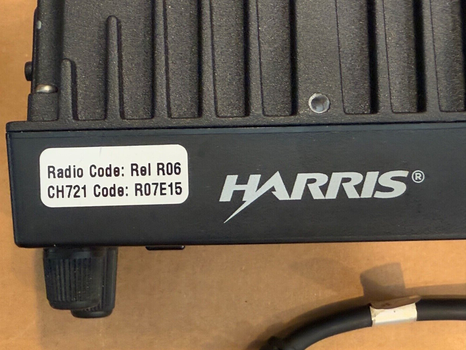 Harris MaCom Radio CU23218-0002 Control Head CH-721 + MC-101616-041 Microphone