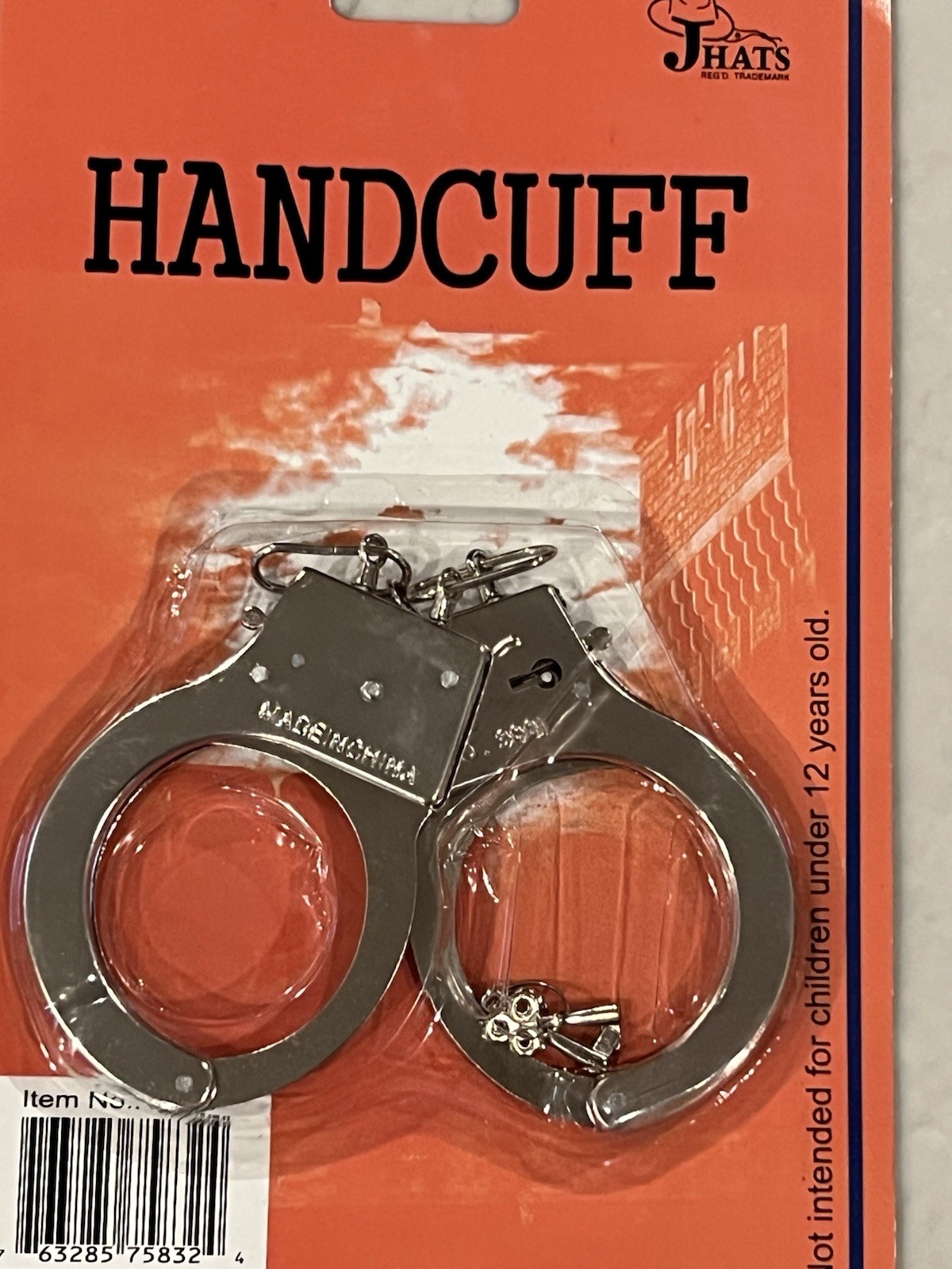 Chain-Linked Handcuffs Costume Quality Light Weight Cosplay NEW