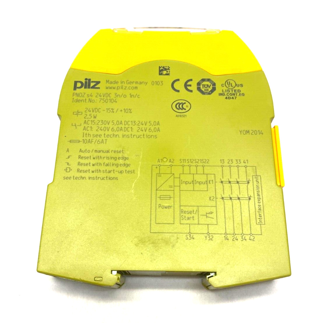 Pilz PNOZ s4 24VDC 3n/o 1n/c Standalone Sigma Safety Relay 750104 NO TERMINALS