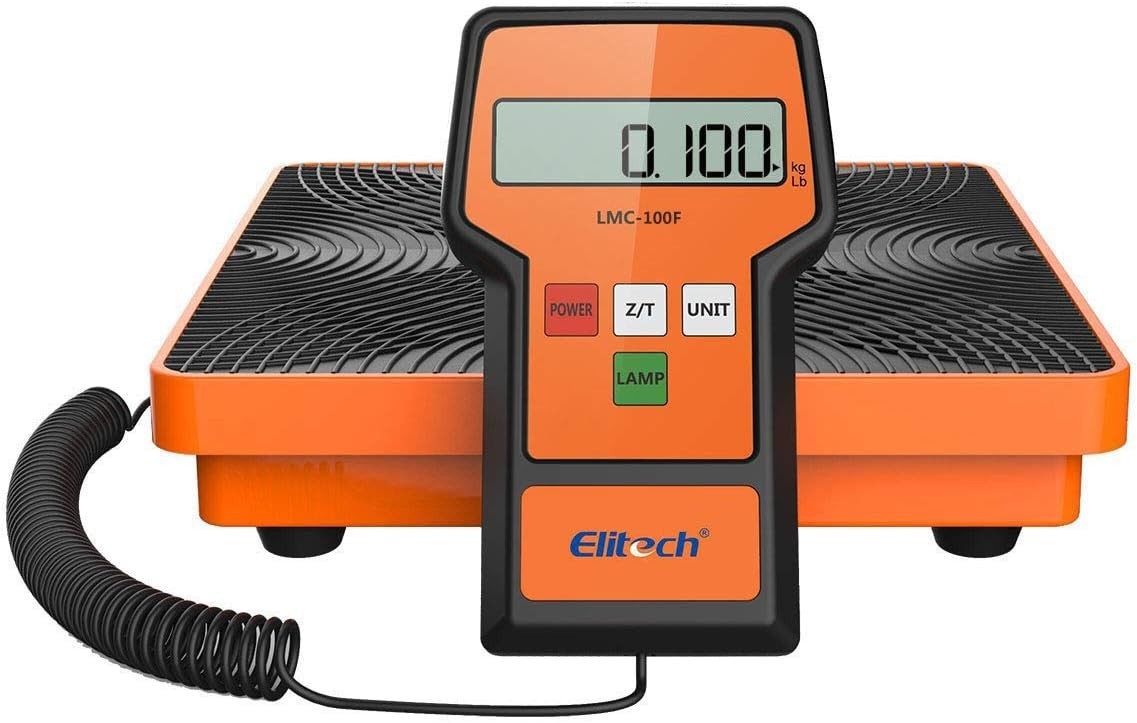 Refrigerant Scale 110 Lbs High Precision Freon Charge Weighing with Case