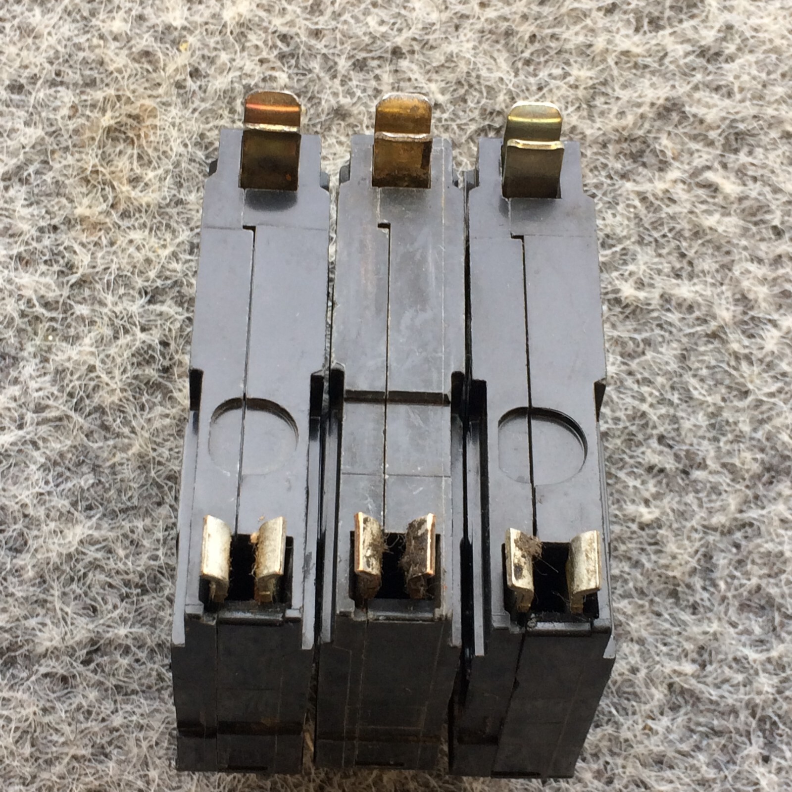 Lot of 3 Square D QO130, QO120 and QO150 Circuit Breakers 1 Year Warranty Yellow