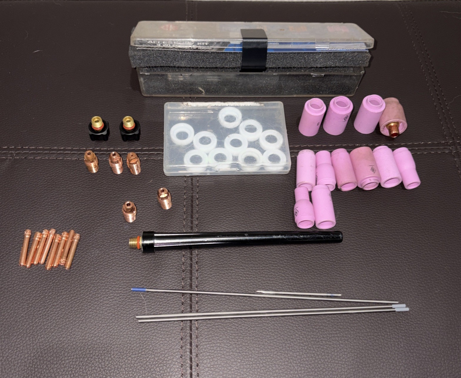 CK Worldwide 2 Series TIG Torch Accessory Kit (AK-4) Plus Extras See Photos