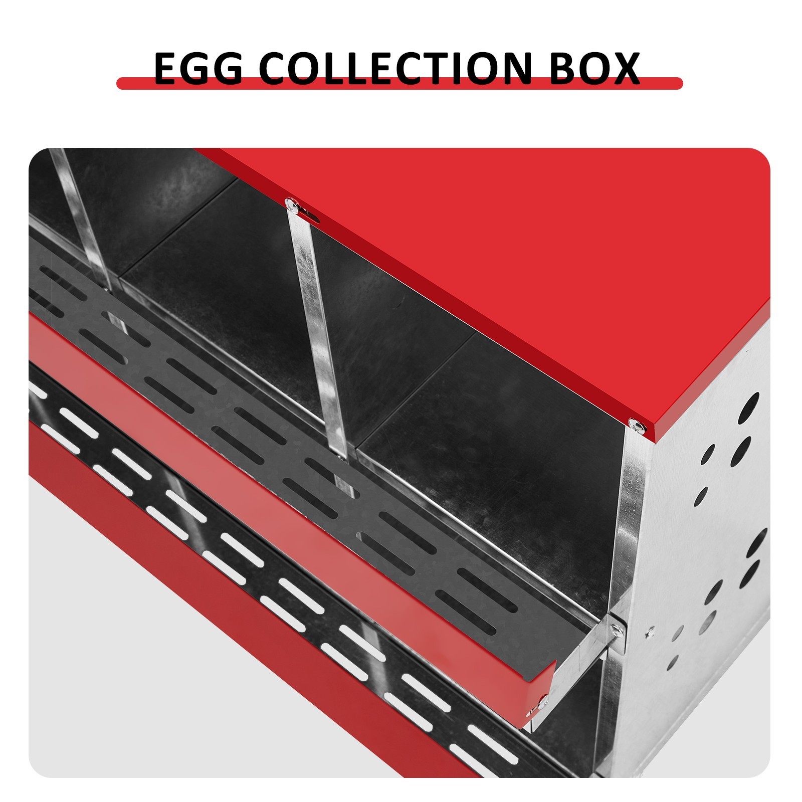 8 Compartment Roll Out Chicken Nesting Box Basket Egg Nest Laying Hens Coop Box