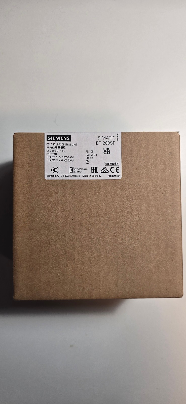 Siemens Simatic 6ES7-512-1SK01-0AB0 ET200sp 1512SP-1PN PLC CPU