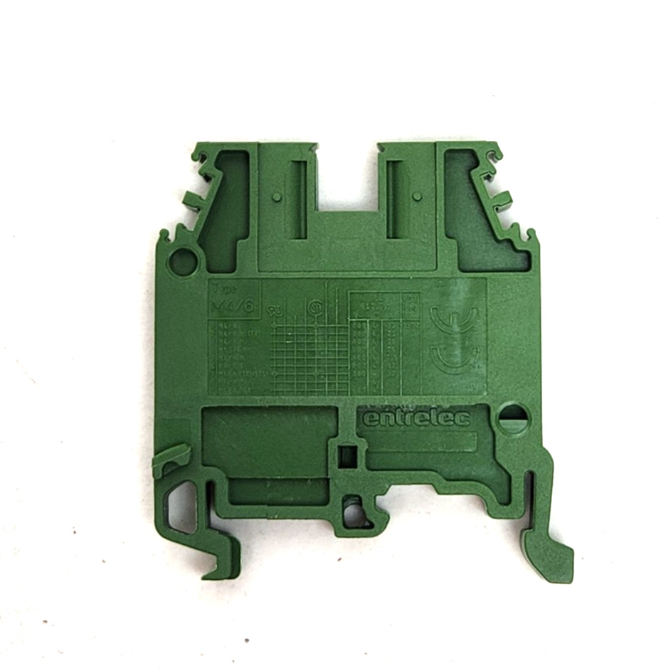 BOX OF 50! Entrelec M4/6 1SNA105001R2700 Terminal Blocks Connector Green