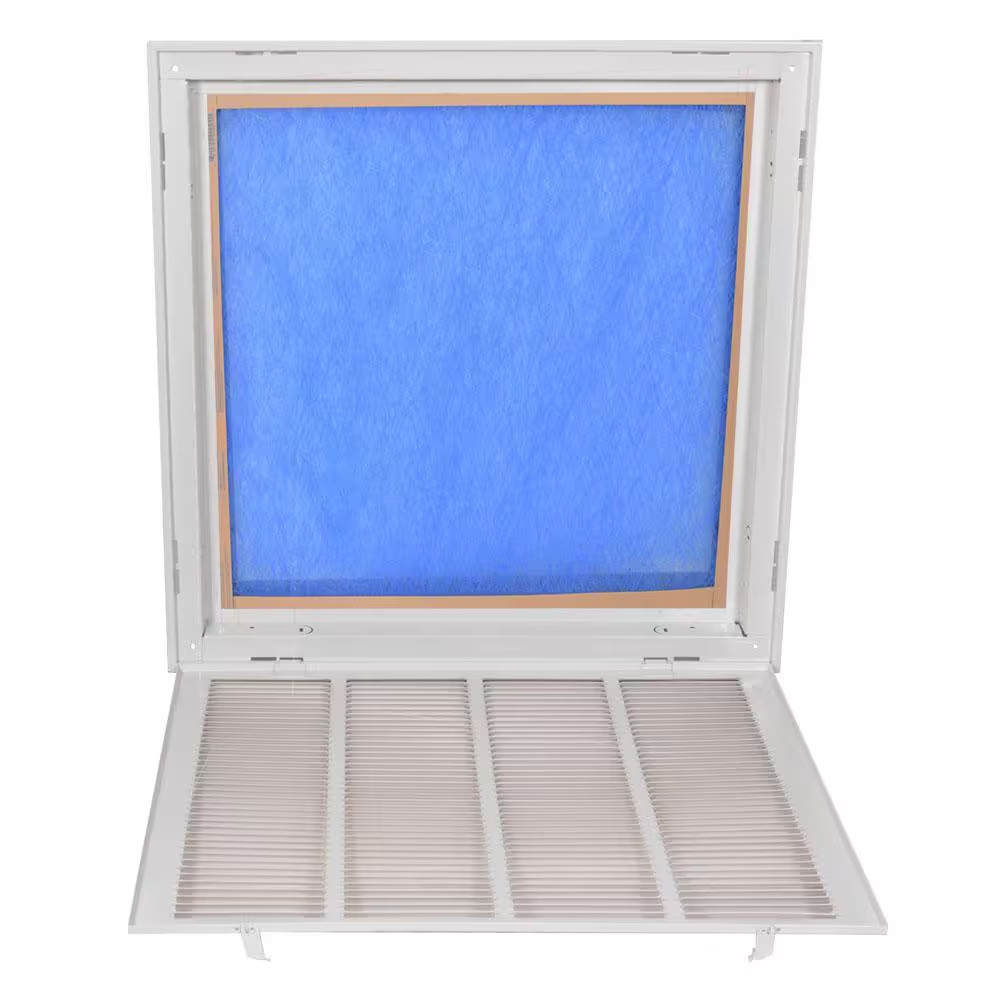 Return Air Filter Grille Heavy Duty Steel 20 in. x 20 in. Powder-Coated Finish