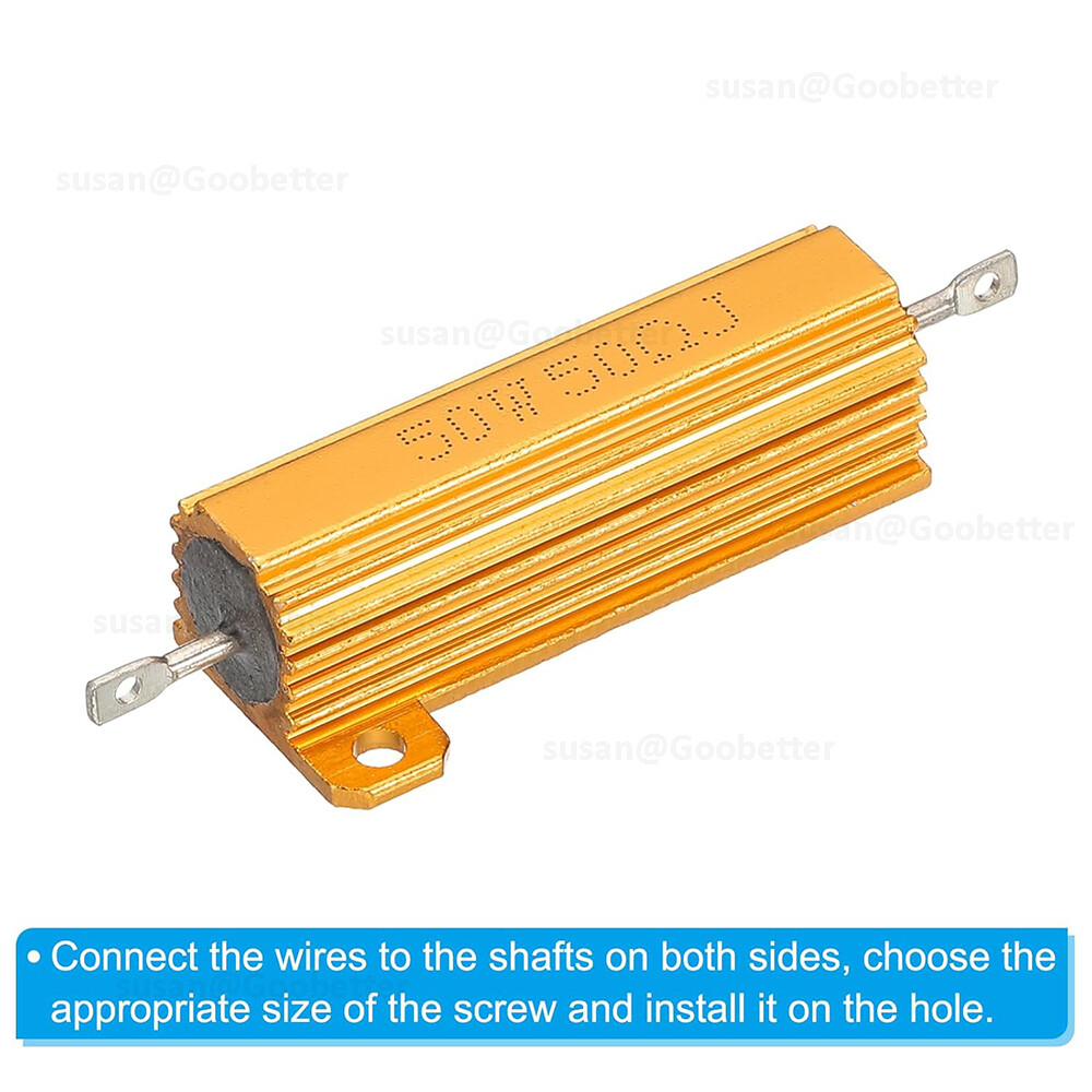 50W Resistor Metal Wirewound Range – Aluminium Power Resistors 0.01 to 510K ohm