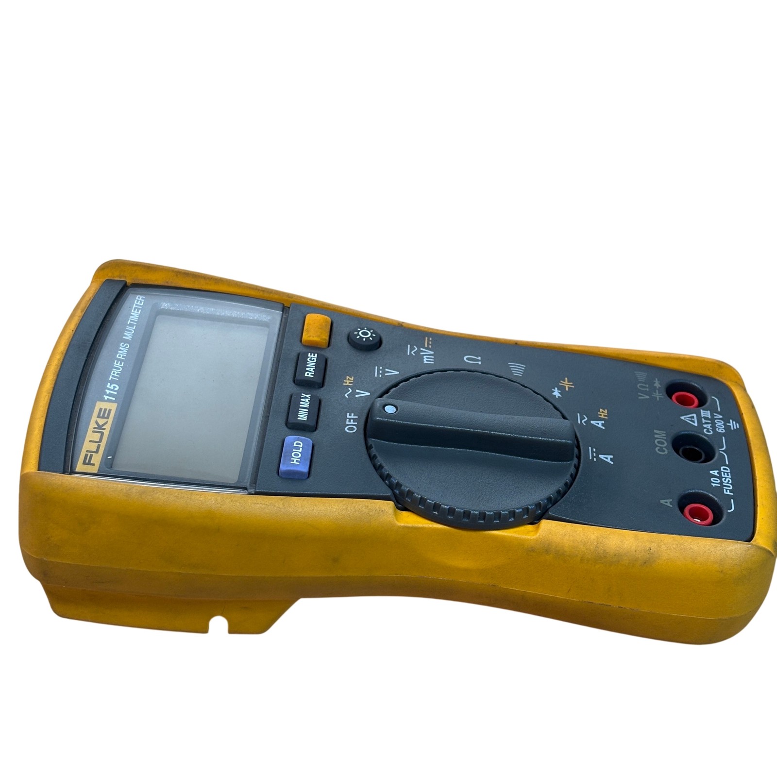 Fluke 115 Yellow & Black CAT III 600-Volt 20-Amp True RMS Digital Multimeter