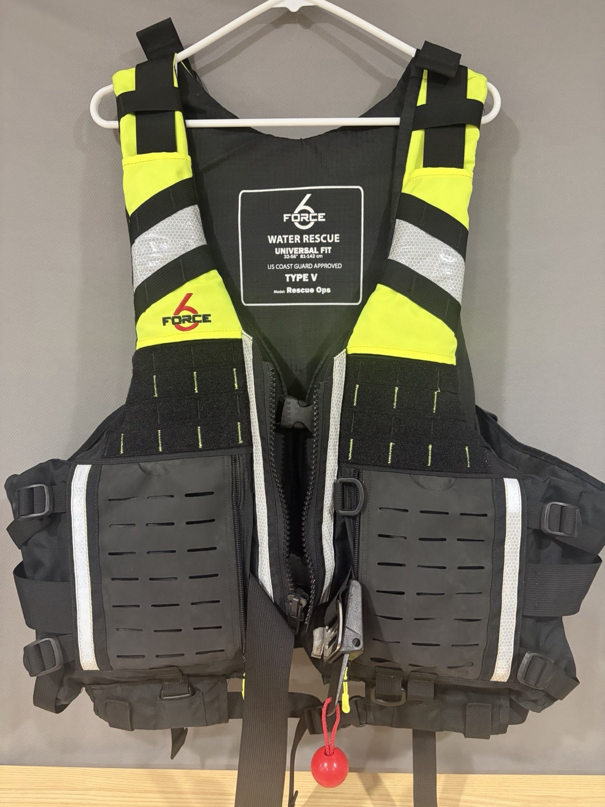 FORCE6 RESCUE OPS PFD Life Jacket Rescue Vest Type 5 Universal Fit THE BEST Nice